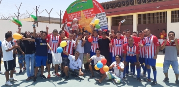 Realizan campeonato de fulbito en el penal Piura