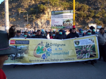 Inpe Andahuaylas desarrolló importante jornada de limpieza con liberados y sentenciados