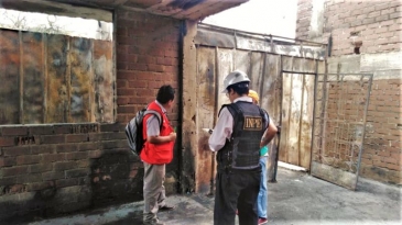 INPE evaluó daños de viviendas damnificadas en Villa El Salvador