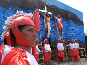 Internos del EP Huaral escenificaron Vía Crucis Andino