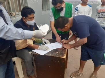 Penales de la región sur son dotados de mascarillas