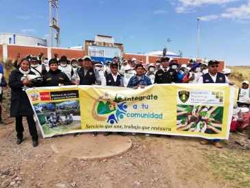 SENTENCIADOS Y LIBERADOS PARTICIPAN EN CAMPAÑA  “INTÉGRATE A TU COMUNIDAD”