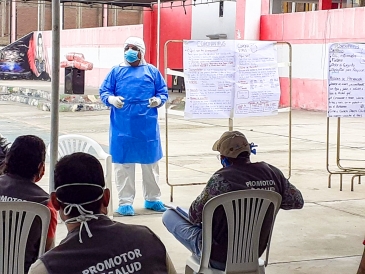 En el penal de Huaral conforman comando covid de internos