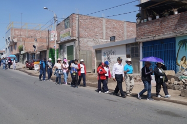 Servidores de Arequipa y Tacna realizan caminata
