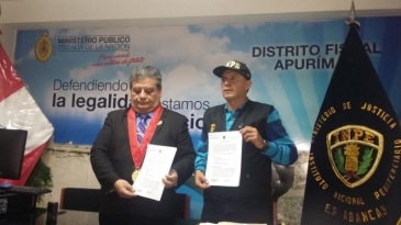 INPE firma acuerdo con el Ministerio Público