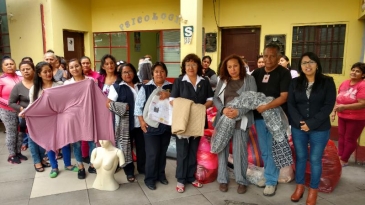 Internas del EP Mujeres de Chorrillos presentan sus primeras confecciones