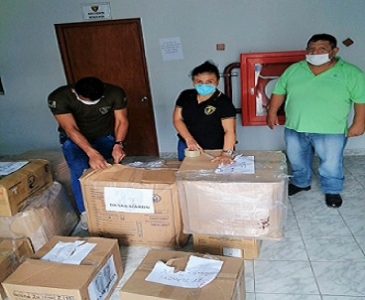 INPE entrega suministros de salud en penal de Juanjuí por covid-19