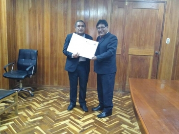 INPE firma convenio con la Municipalidad San Román Juliaca