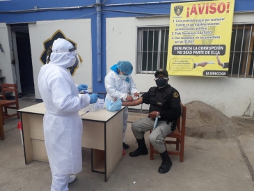 Impulsan acciones de control preventivo contra el covid en penales de Concepción y Huancayo
