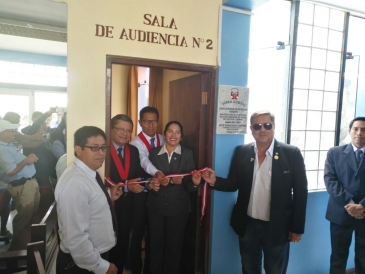 Inauguran Segunda Sala de audiencias