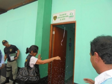 Inauguran aulas de trabajo en penal Juanjuí