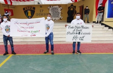Internos de Chincha que vencieron al covid-19 hacen un compromiso al Perú por el aniversario patrio