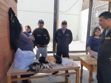 Agente de penal Chimbote incautó droga oculta en pollo y pescados