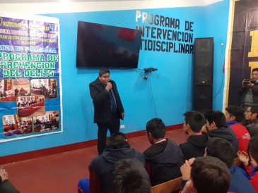 En Juliaca: INPE promueve campaña de prevención del delito en escolares