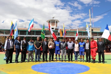 Inauguran Copa América 2019 en penal de Huanta