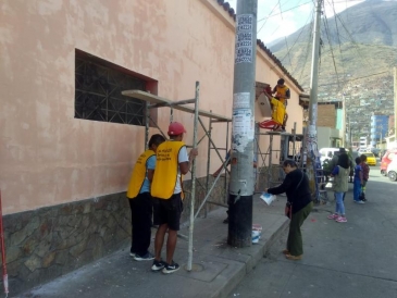 Sentenciados del Medio Libre de Huánuco realizan trabajos en asilo